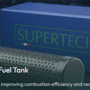 SUPERTECH: dispositivo para el tanque de combustible con empaque y logotipo